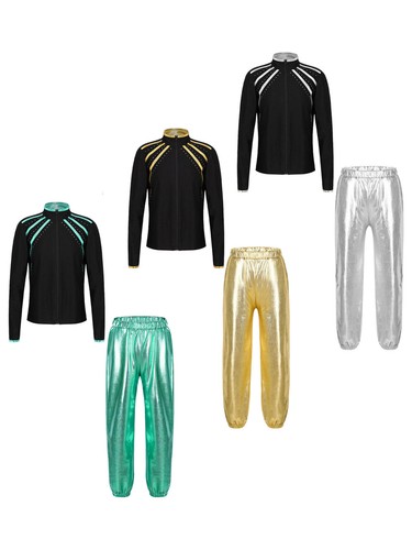 Children Girls Sets Sports Outfit 2pcs Tracksuits Rhinestones Pants Long Sleeve