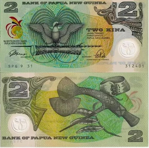 Papua New Guinea 2 KINA P-12 1991 South Pacific SPECIMEN COMMEMORATIVE UNC NOTE - Picture 6 of 6