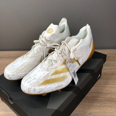 adidas IE4416 adizero Electric Speed Men's 17 Gold White Football Cleats  New