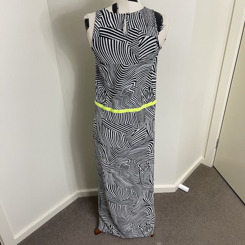 Sass & Bide Womens Black & White Animal Print Sleeveless Maxi Dress size 6 - Picture 9 of 15