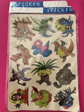 Vintage 90  s/Y2K Pok mon Glossy Sticker Sheet.