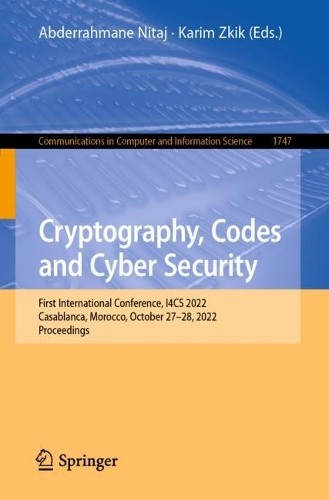 Cryptography, Codes and Cyber Security by Abderrahmane Nitaj,... - 9783031232008