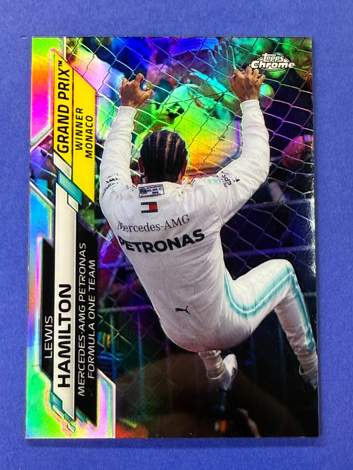 LEWIS HAMILTON 2020 Topps Chrome Formula 1 REFRACTOR Monaco Grand Prix #138