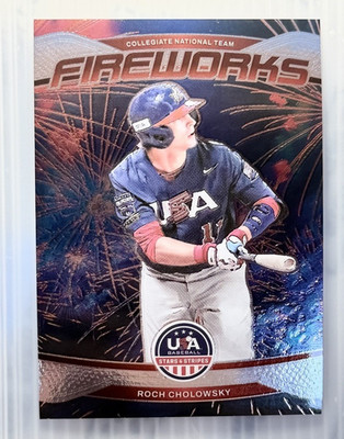Panini 2026 Stars & Stripes Prizm Roch Cholowsky Fireworks Insert #6