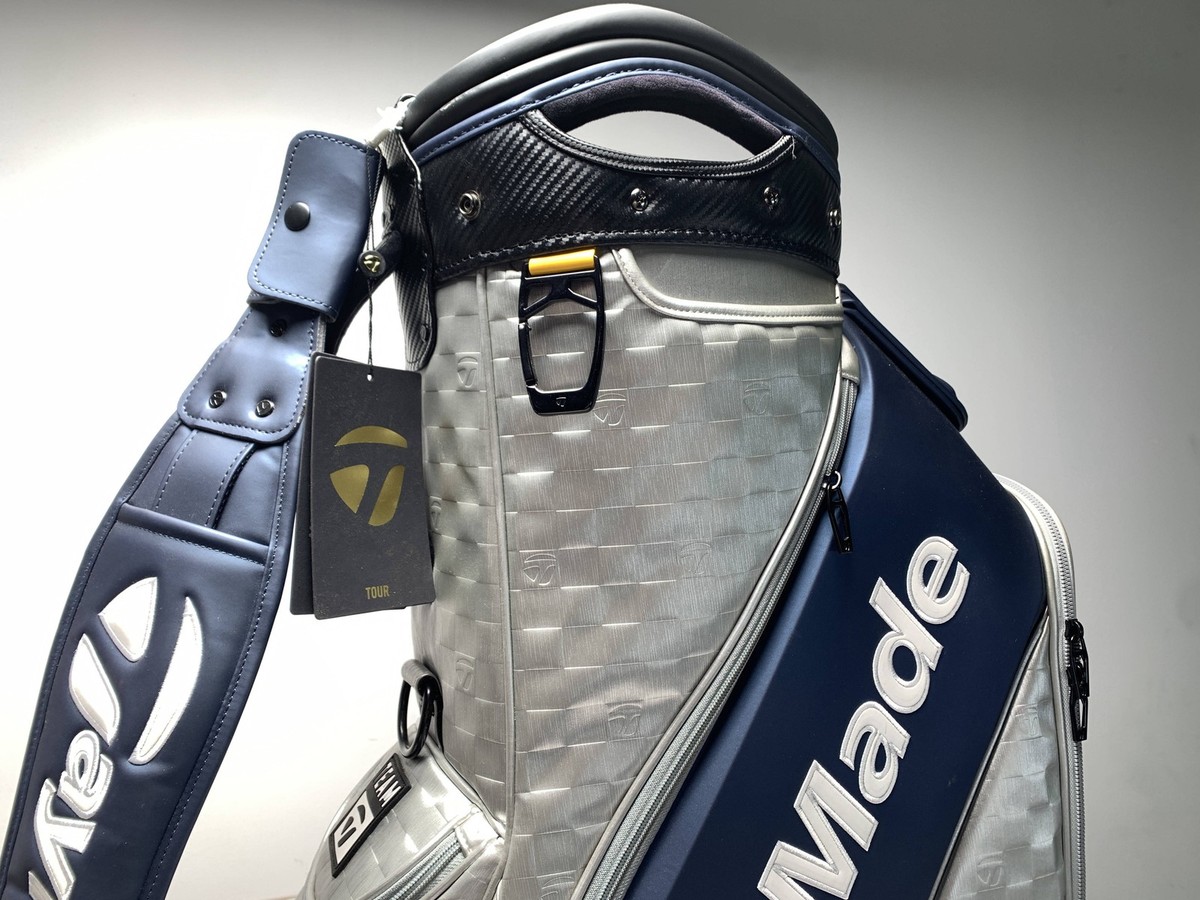Taylormade Qi10 Players Staff Bag Navy Silver 6-Way Divide Single