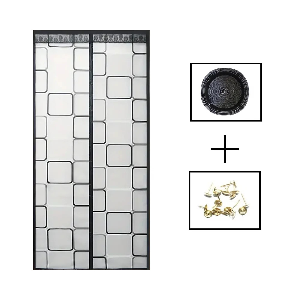 Magnetic Thermal Insulation Door Curtain Warm for Winter Door Wind & Cold 