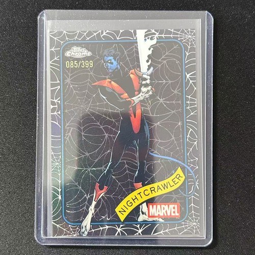 🏍️2025 Topps Chrome Marvel Spider Web Refractor /399 Nightcrawler