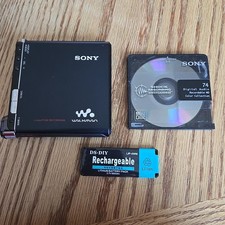 Sony Walkman Hi-MD Recorder MZ-M200 Portable Minidisc Recorder TESTED  WORKS
