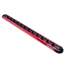 Steelman 1/4-Inch Drive 12-Piece Aluminum Socket Storage Rail 60734