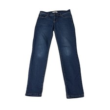 Free People Womens Skinny Jeans Dark Wash Blue Denim Size 26X27