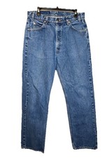 Levi's 505 Orange Tab Jeans 36x32 33x31 Regular Fit Straight Leg Denim Vintage
