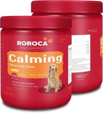 Dog Calming Chews, Herbal Formula for Pets Anxiety Relief, Long-Last 180 Count