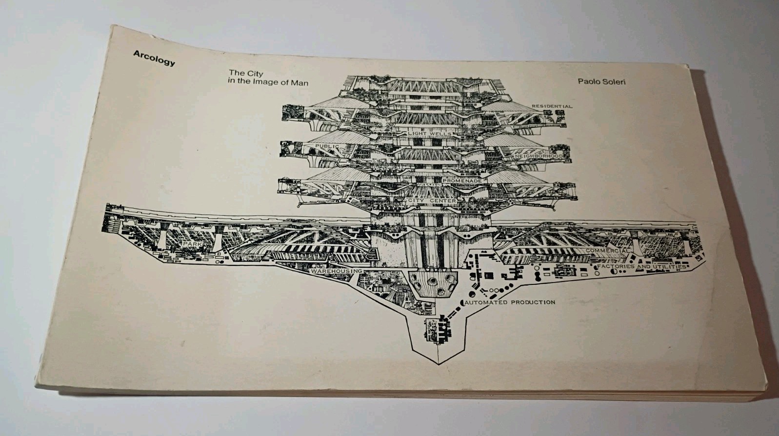 Arcology: The City In The Image Of Man Book By Paolo Soleri (1983, 4Th Printing)