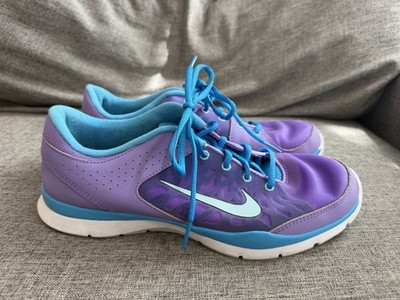 Nike Air Flex Trainer 3 Womens 12 Violet Blue Glacier Lightweight 580374-502