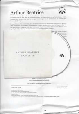ARTHUR BEATRICE - carter ep    -  Promo CD - 4 track
