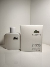 Lacoste Eau De Lacoste L. 12. 12 Blanc Pure Eau De Toilette Pour Homme 3.3 Fl Oz