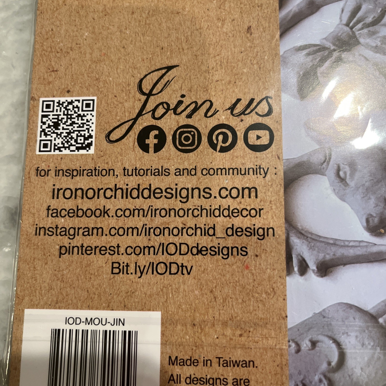 IOD Iron Orchid Designs Jingle Mould Limited Release Retired