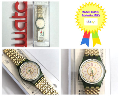Swatch Damen Madame LG112 1995 Vintage Armbanduhr 80er Jahre NOS Quarz Flex
