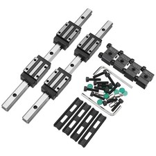 2Pcs HGR15 300mm Linear Guide Kit with Linear Rail and HGH15CA Carriage Block