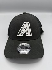 Arizona Diamondbacks New Era Black 39Thirty Flex Fit hat cap M/L Mesh Rare