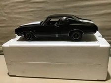 CHEVELLE LEGEND BLACK SS 454 1970 CHEVY 1/18 ACME  A1805501 no box defect READ!
