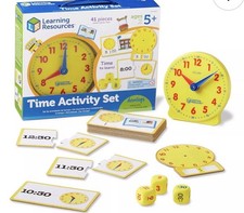 Learning Resources Time Activity Set Educational Kids Toy Telling Time