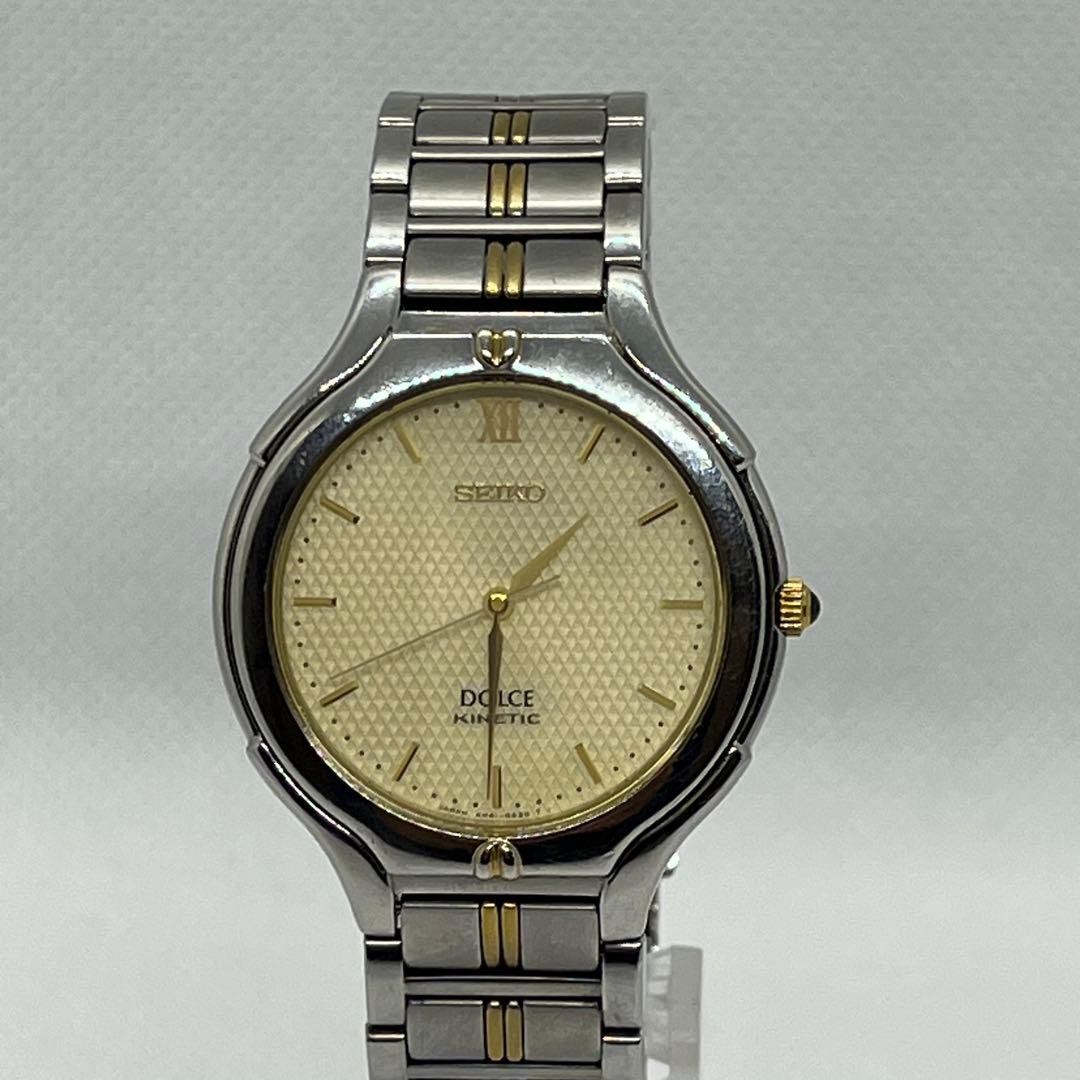 Silver Watch 34mm 4M61-0A40 Seiko 18cm Kinetic Gold Dolce Auto Stainless - vintagewatches.pk
