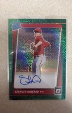 Spencer Howard 2021 Panini Donruss Optic Rated Rookie Signatures #RRS-SP Green