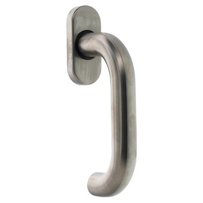 Hück Hartmann Griff mit Rosette,niro 1222607 Edelstahl Vierkant 7 x 17 mm