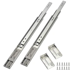 OCG Soft Close Drawer Slides 22 Inch (1 Pair), Full Extension Ball Bearing Lo...