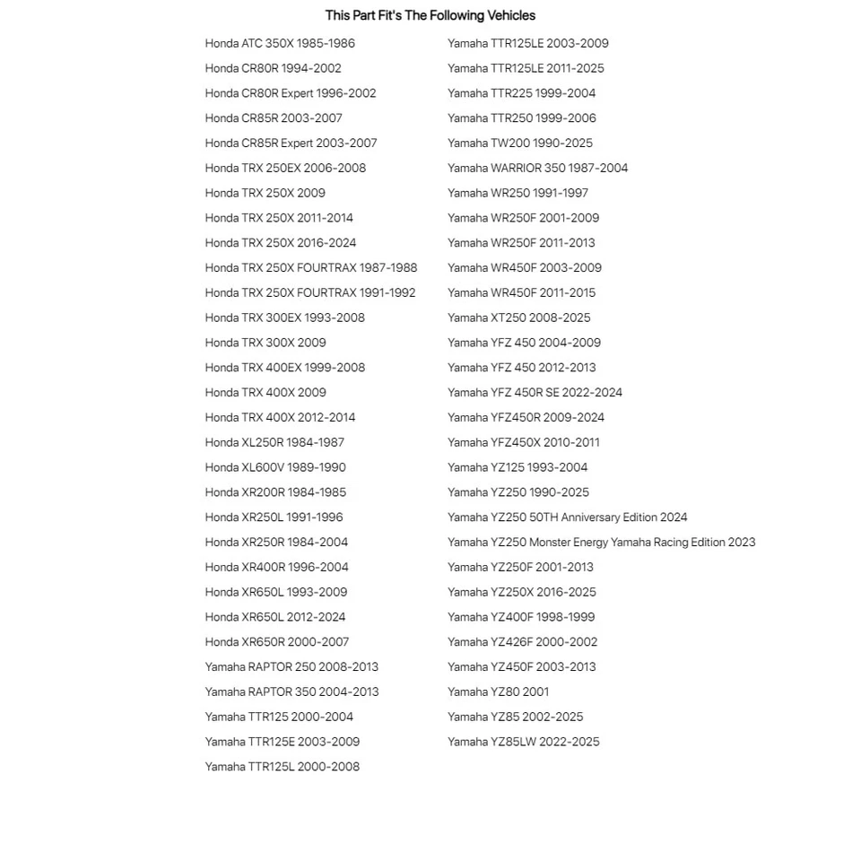 Sello de brazo de embrague Tusk para Yamaha TTR125E 2003-2009 Foto 2 de 4