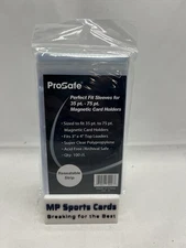 (1) Pro Safe Perfect Fit Sleeves for 35pt-75pt Magnetic Holders 100ct