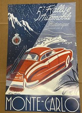 Affiche ancienne 5e Rallye Automobile Historique 25-30 janvier 2002. Ref75156