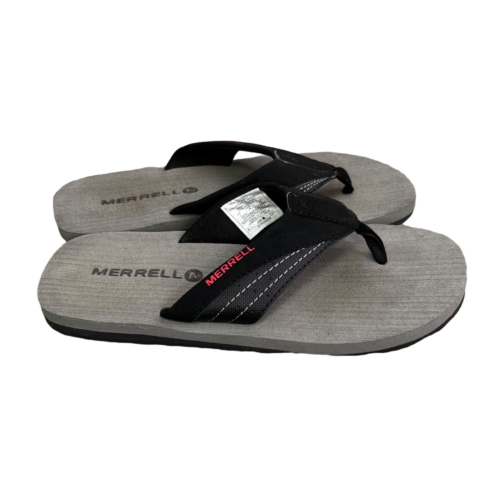 Sandali infradito Merrell taglia 7 uomo nero rosso grigio nuovi senza etichette