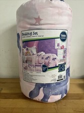 Your Zone - Unicorns 5 Piece Twin Bedding Set - Pink Purple - NEW