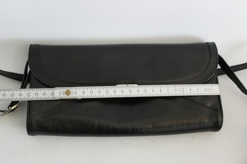 Aigner Vintage Leder Tasche Schwarz mit Staubbeutel und Tuch - Bild 4 von 7