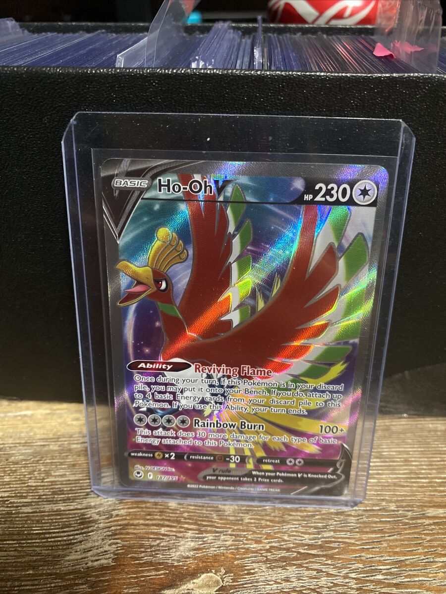  Ho-oh V 187/195- Silver Tempest - Full Art - Pokemon