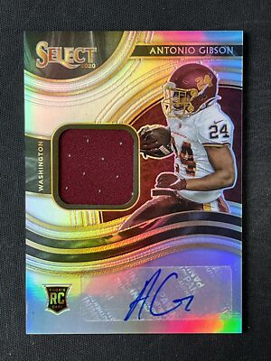 2020 Panini Select #RSM-AGI Antonio Gibson Jersey Patch Autograph /199