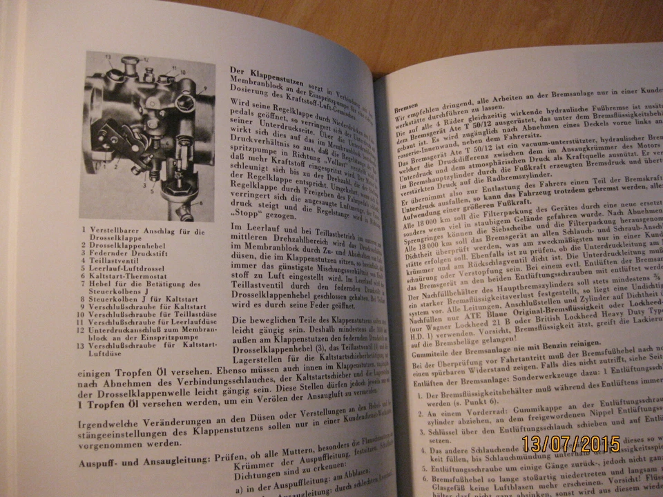 Betriebsanleitung, Bedienungsanleitung, Mercedes Benz 300 SL Tourenwagen - Bild 4 von 4