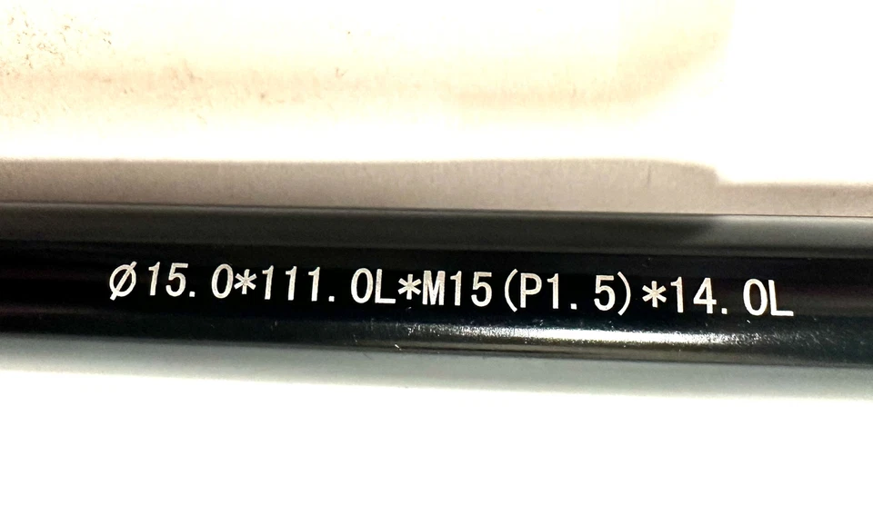 Alloy Bike Thru Axle 15mm x 125mm Quick Release Ø15.0*111.OL*M15(P1.5)*14.OL - Image 2 of 4