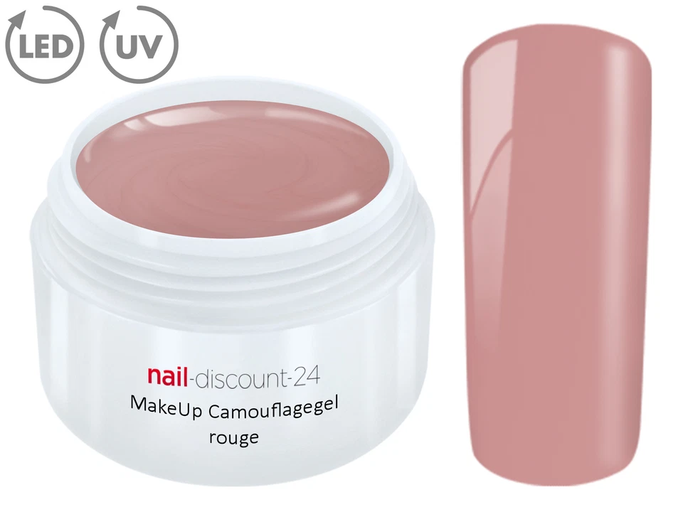 Make Up Camouflage UV LED Gel Aufbau Nagel Cover Rouge Natur Milky Rosa 5 15 30 - Bild 3 von 4
