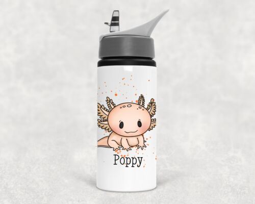 Axolotl Water Bottle, Axolotl Gift, Personalised Water Bottle, School Bottle - Picture 13 of 16