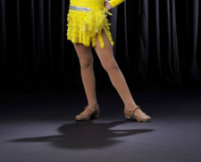 Child XS Fringe Skirt ONLY Dance Ballet Jazz Yellow and Silver LEMON DROP