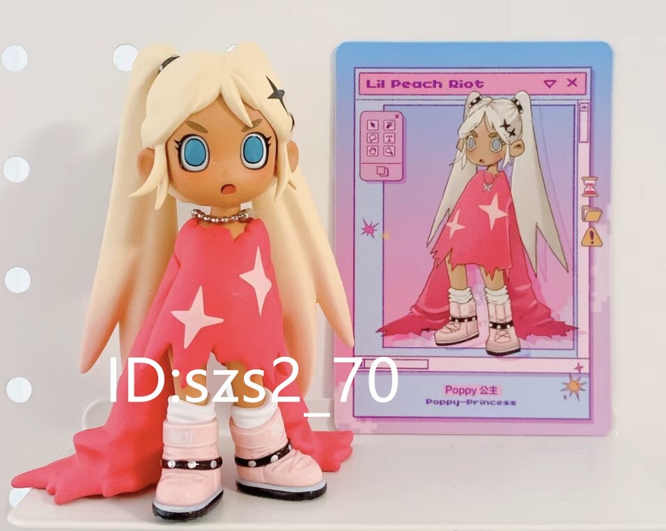 Poppy フィギュア Lil Peach Riot POPMART Poppy Princess POP MART Lil Peach Riot Loading Mini Figure