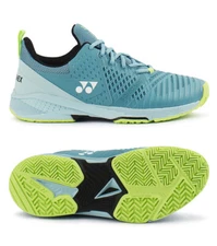 Yonex Power Cushion Sonicage 3 Tennis Shoes Unisex Blue Wide Fit SHT-S3WACEX