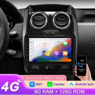 CarPlay Android 15 Autoradio GPS NAVI Für Renault Dacia Duster 2015-2017 8+128GB