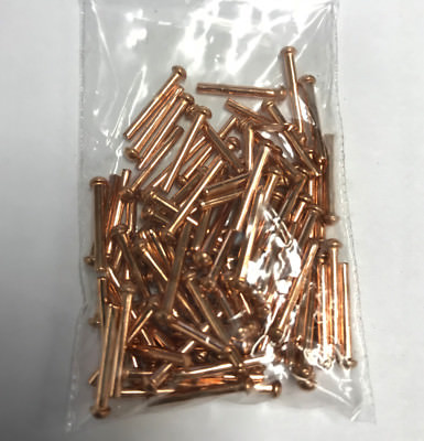 1/16 Zoll Durchmesser Kupfernieten 1/2 Zoll lang. Stck 100 Rundkopf