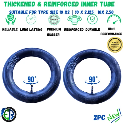 E REVOLUTION Elektroroller Schlauch dick 10 x 2 10 x 2,125 10 x 2,50 verdickt 2 Stück UK