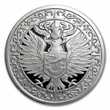 2 oz .999 FINE Silver Round - Destiny Coin Knight: The Raven - BACKORDER 109.98 per troy oz