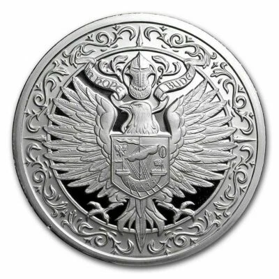 2 oz .999 FINE Silver Round - Destiny Coin Knight: The Raven - BACKORDER